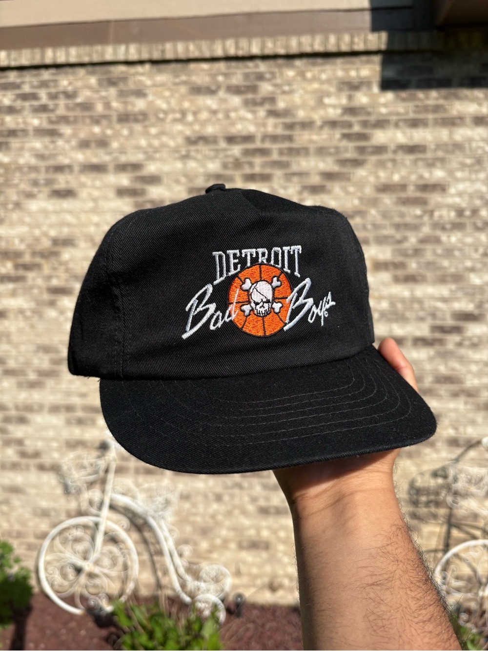 Detroit Pistons Bad Boys Vintage 80s 90s Union Made in USA Trucker Snapback Hat